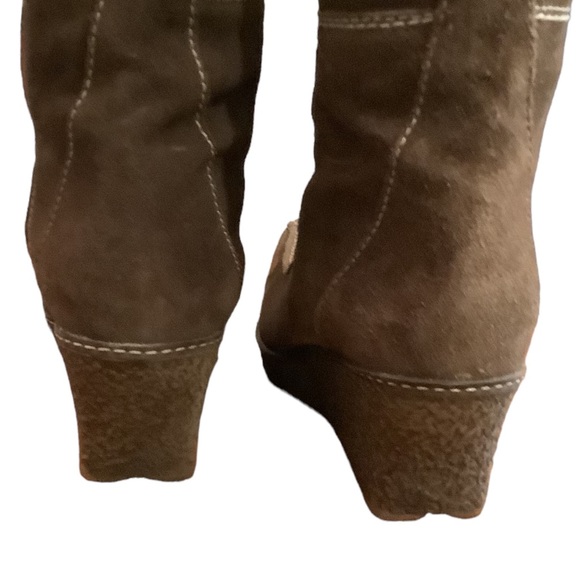 Vintage suede wedge - Picture 4 of 6